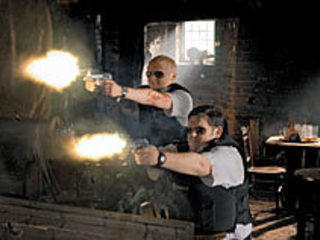 Simon Pegg and Nick Frost in Edgar Wright's 'Hot Fuzz'
