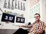 "I have a thing for numbers, clocks, calendars and maps," says Boylan. "They are an interesting mix of precision and style in a fairly pure form."