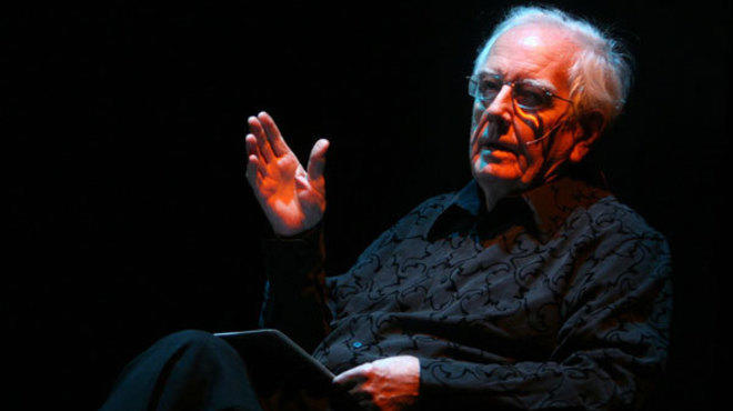 Robert Ashley performing in Concrete