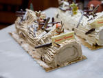 Bche de Nel from Cannelle PatisseriePastry chef Jean-Claude Perennou grew up baking this Yuletide confection with his aunt in Brest, France. A nod to the Gallic tradition of burning a log at the year's end for good luck, the dessert consists of a long, pl