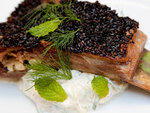 Grilled lamb belly at August Lamb belly