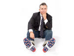 Miramontez describes his style as "East meets West Coast." This look, a Brooks Brothers (locations throughout the city; visit brooksbrothers.com) blazer and pair of Levi's (levis.com) jeans, is an example of his refined yet casual aesthetic.