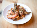 Grilled shrimp at Isa