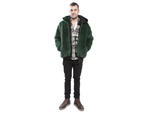 "[This look] is comfortable for me on a crisp city day," says Stevenson. The mink coat is from Neiman Marcus (neimanmarcus.com) and was a gift from a friend. He wears it with a pair of Levi's and Gucci boots from Barneys New York (660 Madison Ave at 61st 