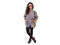 "This ensemble recently became my go-to. I'll wear it two to three times  in a row. I know, I'm terrible," says Kola. She wears a vintage  Northwest Territory flannel shirt purchased for $1 from a Salvation Army  store in her hometown of Albany, with an o
