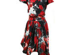SPLURGE!Parsons grad Caycee Black turns her watercolor paintings into wearable art each season. The print on this draped silk dress, inspired by the movie Paris, Texas, is sand-washed to give it a slightly faded, romantic look. It's also locally produced 