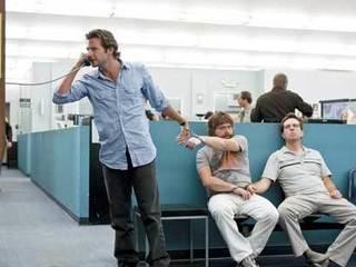 Bradley Cooper, Zach Galifianakis and Ed Helms in 'The Hangover'