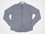Emile Lafaurie for Sean plaid poplin button-up shir