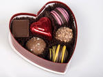 1. Small red-velvet heart with assorted chocolate truffles, $9.50, at Varsano's Chocolates (172 W 4th St at Jones St; 212-352-1171 varsanos.com)