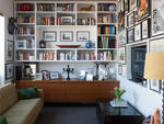 For furniture, the pair sought "small pieces that wouldn't crowd the space," like a tufted-back couch from Design Within Reach (locations throughout the city; visit dwr.com). Striped pillows from Crate & Barrel's outlet at Woodbury Common (650 Bluebird Ct
