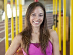 Take your workout to a park for this boot-camp session that emphasizes  cardio work. Depending on your fitness level, rest between blocks for  one to two minutes. Alcoba recommends doing this workout a minimum of  three times a week and continually challe