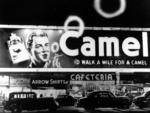 The most iconic Gone for more than 45 years, the smoke-billowing sign for Camel cigarettes is still remembered. The 30-by-100-foot billboard featured a man holding a cigarette; his mouth formed an O, which produced gargantuan smoke rings every four second