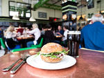 Pork sandwich at The John Dory Oyster Bar