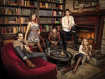 From left: James Barry, Emily Young, Bryce Pinkham, Benjamin Walker and Kate Cullen Roberts of Bloody Bloody Andrew Jackson at Union Hall