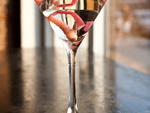 Ramp Gibson at Franny'sBulldog gin, swirled with dry vermouth, is the base of Franny's Ramp Gibson. But it's the pickled ramp---subbed in for the traditional pearl onions---that makes this seasonal riff shine. The wild leeks are gathered in spring and pic