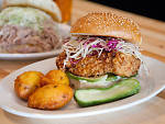 Fried chicken sandwich at Van Horn Sandwich Shop