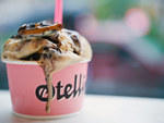 Chunky sorella at StellinaThe  heat of an NYC summer justified our daily ration of this exquisite  gelato, but long after the cold arrives we'll still be coming back for  more. Condensed milk and kosher salt crystals season an ultracreamy  caramel base. T