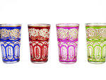 Moroccan tea glasses, six for $25, at Tribes of Morocco