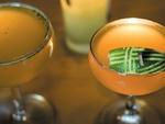 The OId Cuban (left) and Pegu Club cocktails