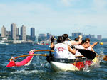 81. Power through the water on the Hudson with the New York Outrigger Club