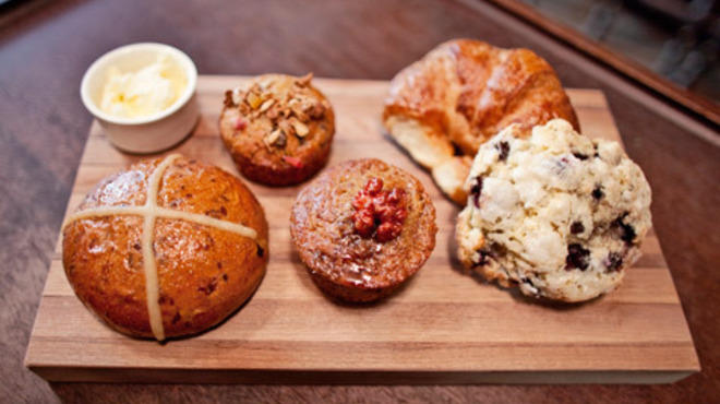 Morning pastries at the Breslin Bar & Dining Room