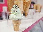 Mint chocolate chip ($3.75) at Alphabet Scoop (543 E 11th St between Aves A and B; 212-982-1422, alphabetscoopicecream.com). 