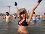 Polar Bear PlungeWe began the year by cringing as hundreds of half-naked New Yorkers waded into the frigid---and probably slightly yucky---Atlantic Ocean for the annual Coney Island Polar Bear Plunge.