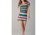 "The print and colorway on a simple silhouette like this makes it an  easy throw-on dress that still looks like you put forth effort."