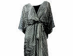 Avenue chevron kimono dress, $74, at avenue.com 