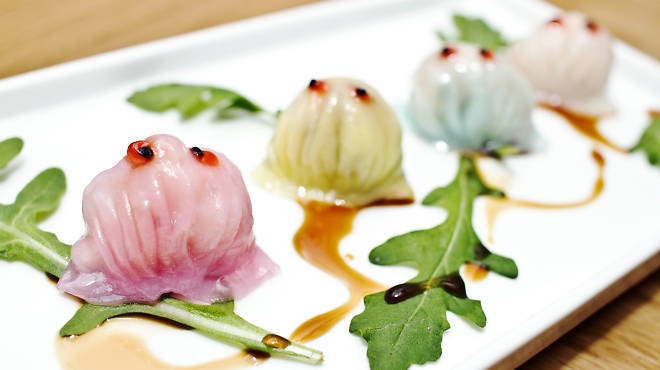Pac-Man dumplings at RedFarm