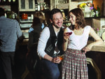 Steve Kazee and Cristin Milioti from Once at the Wayland