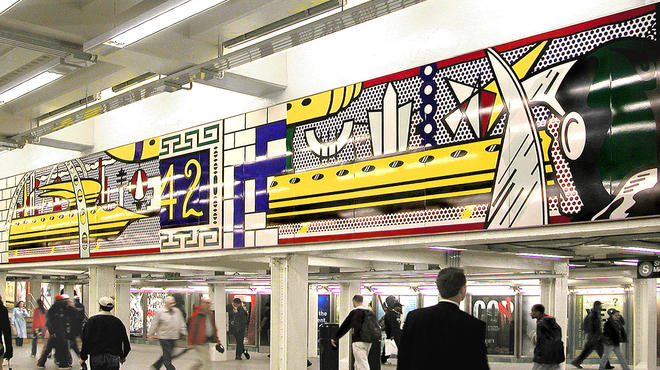 ?Times Square Mural? (2002), Estate of Roy Lichtenstein, 42nd Street-Times Square Subway Station.