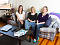 Three roommates. Not pictured: a speaker system blaring thrash metal.