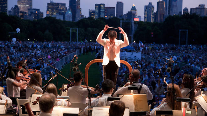 Alan Gilbert conducts the New York Philharmonic in Central Park