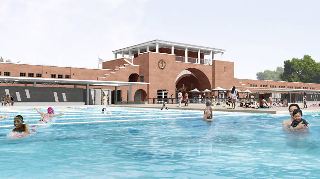 McCarren Park Pool opens to the public this weekend.