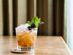 Amaro Cobbler (Amaro Nonino, rum, sherry, lemon, bitters) at Botanica