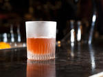 Cut & Paste (eau de vie de pomme, Irish whiskey, honey, bitters, absinthe mist) at Demi Monde