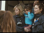 Karin Viard; second from left; Joey Starr and Marina Foïs in Polisse