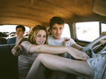 From left, Sam Riley, Kristen Stewart and Garrett Hedlund in On the Road