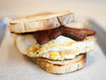 Breakfast sandwich at Mile End