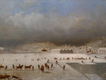 Andrew Fisher Bunner, Cutting Ice, Rockland Lake, N.Y. from "Beer Here: Brewing New York's History" at the New-York Historical Society