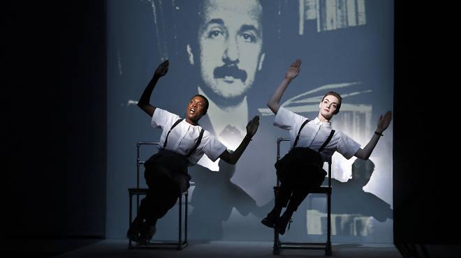 Production still from the 2012/13 revival of Robert Wilson/Philip Glass collaboration Einstein on the Beach