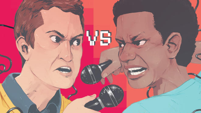 Scott Aukerman and Eric Andre
