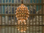 The chandeliers in Grand Central Terminal are nickel and gold-plated, and fitted with electric lightbulbs. These imparted a sense of grandeur when the terminal opened, as electricity was not yet in regular household use.