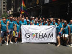 Members of Gotham Volleyball at the 2012 LGBT Pride March