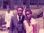 Nemiah “Mitch” Mitchell Jr. with a very young Vince Lawrence