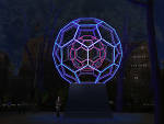 Leo Villareal, "Buckyball"