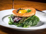 One-eyed caesar salad at the Redhead