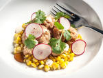 Sweetbreads with sweet-corn esquites at Empellon Cocina