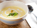 Chilled corn soup at Northeast Kingdom